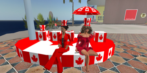 Canada Day Display at Couture Chapeau