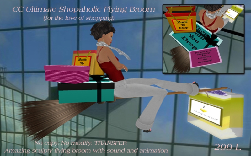 CC Ultimate Shopaholic Flying Broom